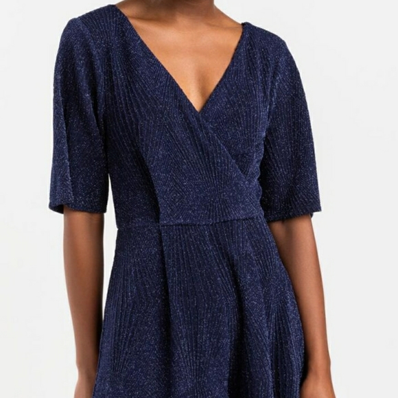 New Francesca LARAINE GLITTER BACK TIE ROMPER - Picture 2 of 3